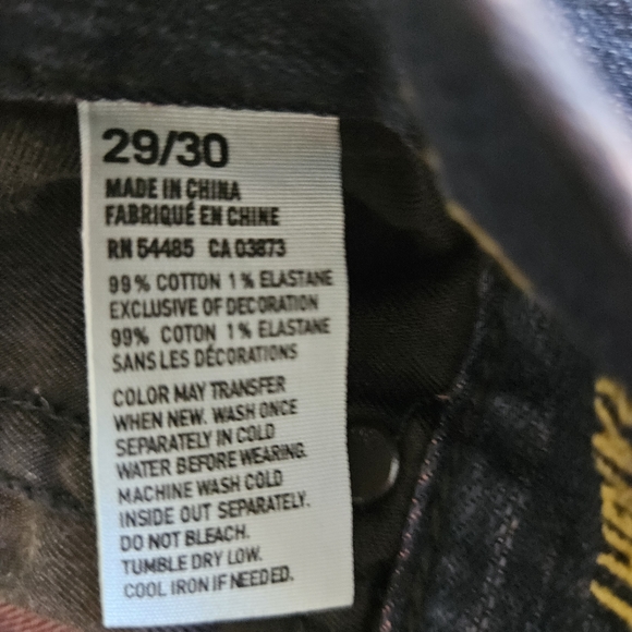 AMERICAN EAGLE Mens Dark Blue Jeans Slim Straight 29 x 30 Excellent Condition - Picture 3 of 7